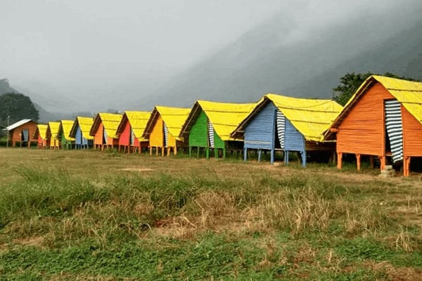 Ap Tourism Kolluru Bamboo Huts